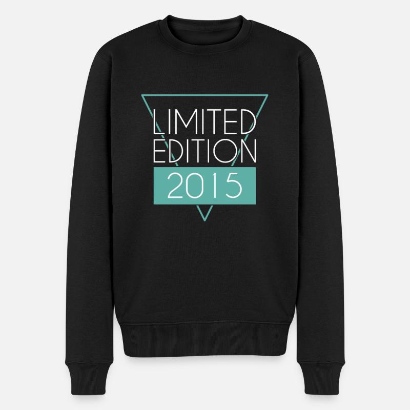 Limited Edition 2015 - Männer Premium Bio Pullover - Schwarz