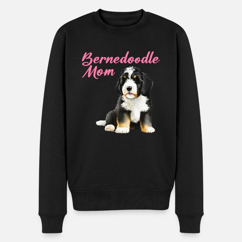 bernedoodle mom - Männer Premium Bio Pullover - Schwarz