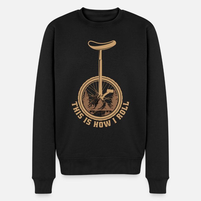 Unicycle C’est comme ça que je roule une roue Unicycliste - Pull Premium bio Homme - noir