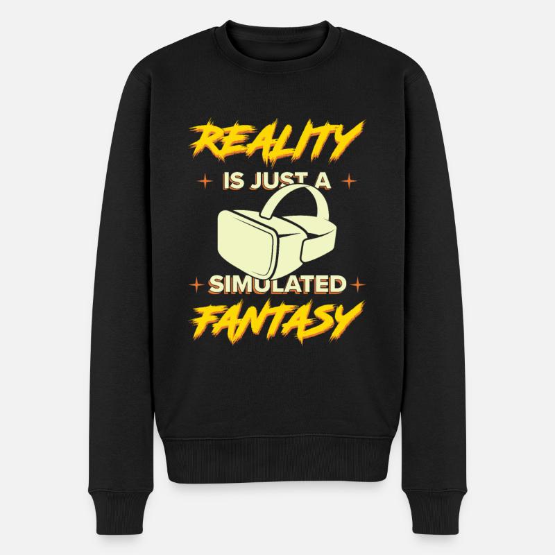 Simulation Fantasy Réalité Science-Fiction - Pull Premium bio Homme - noir