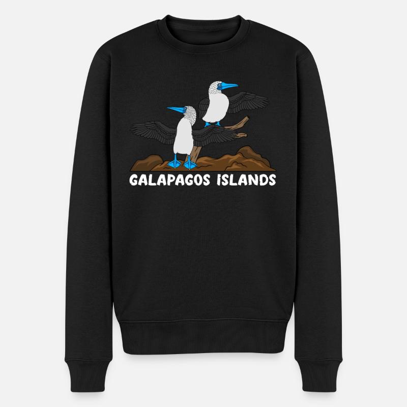 Îles Galapagos - Pull Premium bio Homme - noir