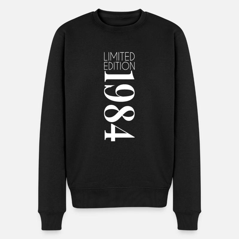 Limited Edition 1984 - Männer Premium Bio Pullover - Schwarz