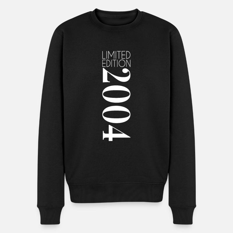 Limited Edition 2004 - Männer Premium Bio Pullover - Schwarz