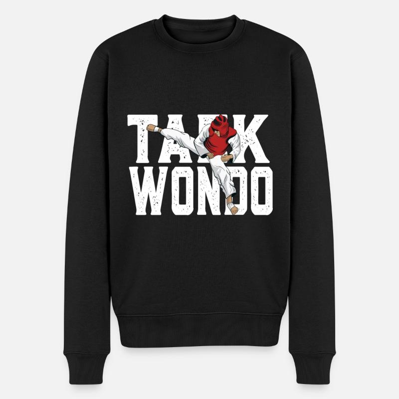 Taekwondo Korean Scriptures - Men's Premium Organic Jumper - black