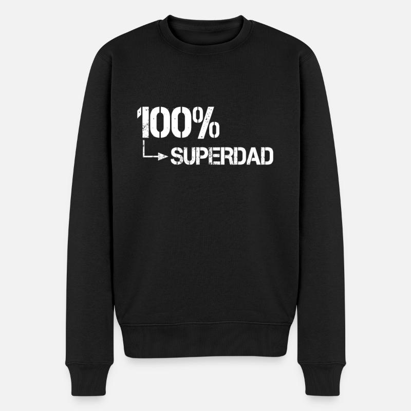 100% Superdad - Pull Premium bio Homme - noir