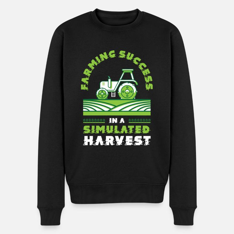 Landwirtschaftsspiele Simulation Videospiele - Männer Premium Bio Pullover - Schwarz