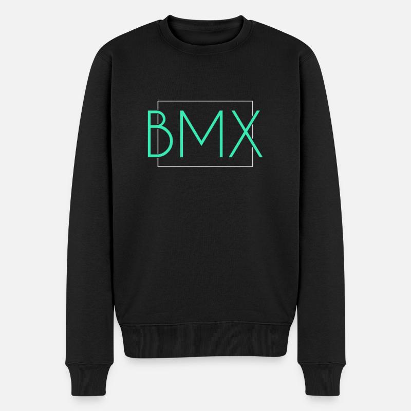 Bmx Schriftzug - Männer Premium Bio Pullover - Schwarz