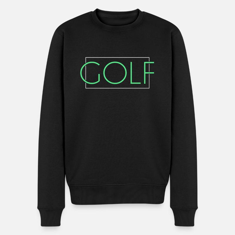 Lettrage de golf - Pull Premium bio Homme - noir
