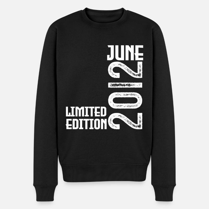 Geschenk Juni 2012 Jubiläum Juni 2012. Juni 2012 - Männer Premium Bio Pullover - Schwarz