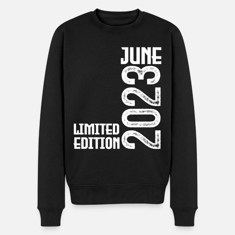 Geschenk Juni 2023 Jubiläum Juni 2023. Juni 2023 - Männer Premium Bio Pullover - Schwarz