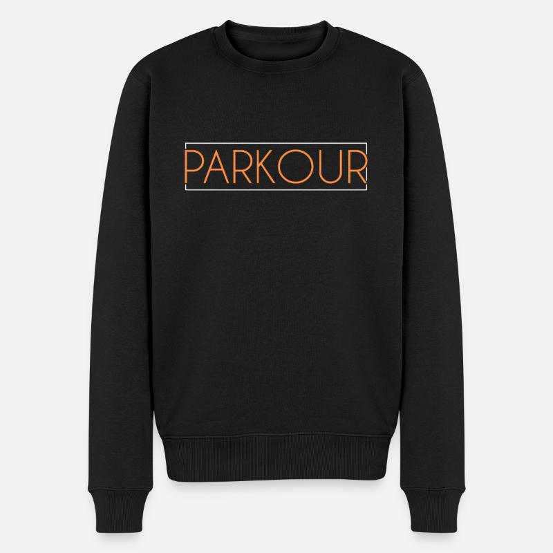 Lettrage Parkour - Pull Premium bio Homme - noir