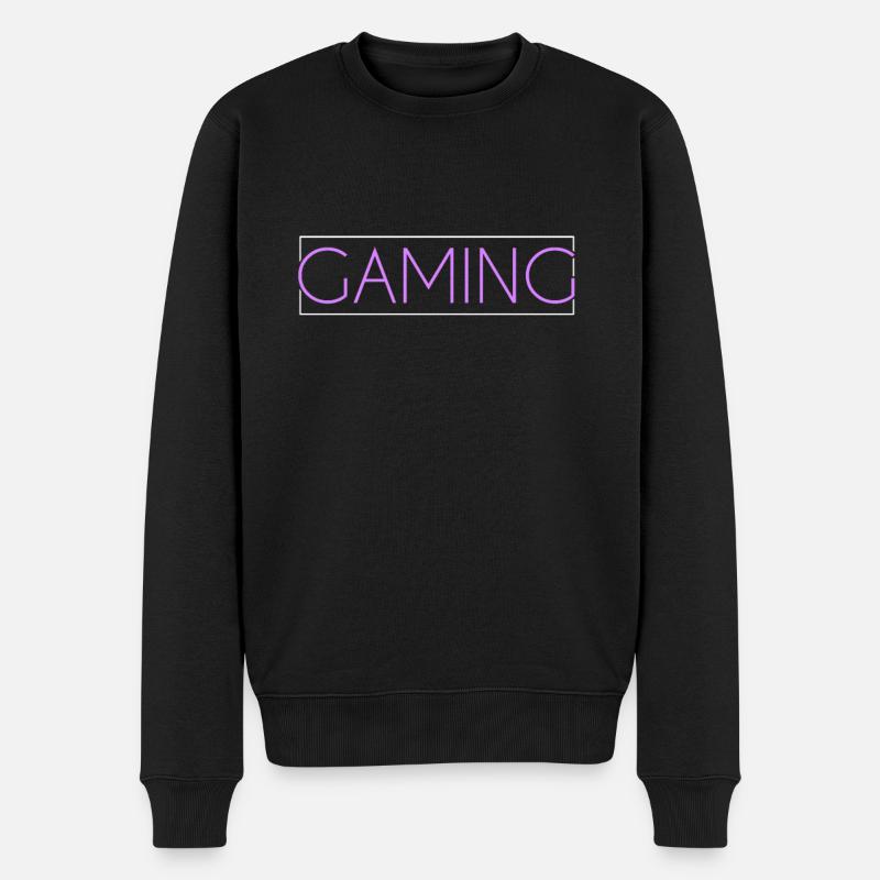 Lettrage de jeu - Pull Premium bio Homme - noir