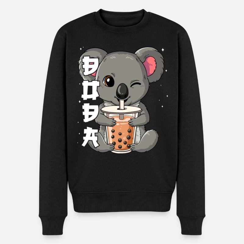 Boba Tea Koala Bubble Tea - Pull Premium bio Homme - noir