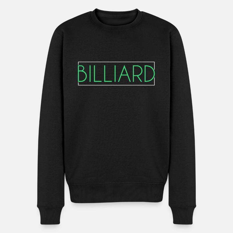 Lettrage de billard - Pull Premium bio Homme - noir