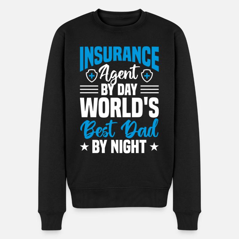Agent d’assurance marchand d’assurance - Pull Premium bio Homme - noir