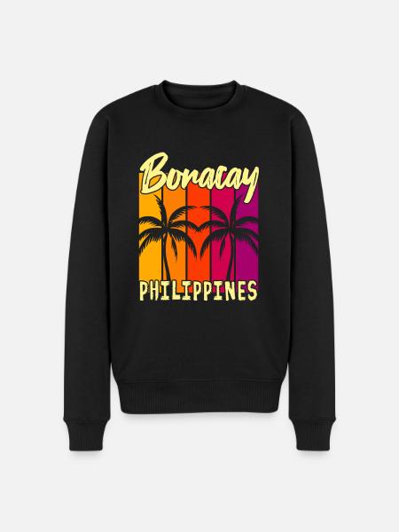Sunset Boracay Philippines - Men's Premium Organic Jumper - black