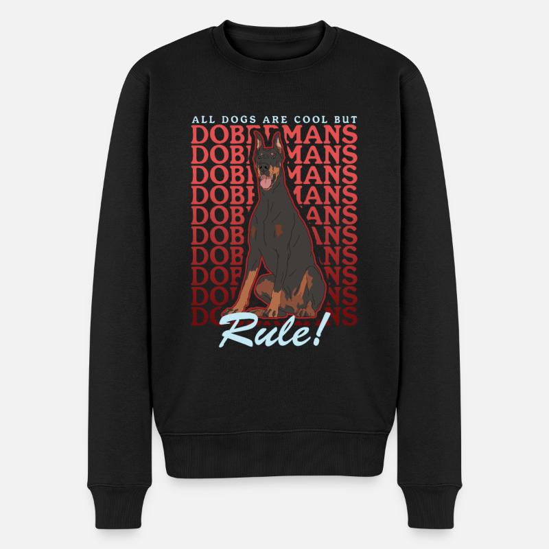 Doberman Dog Propriétaire Chien Cadeau - Pull Premium bio Homme - noir