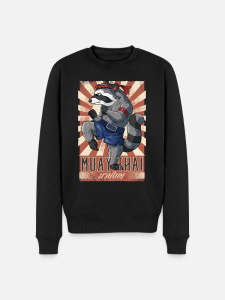 Muay Thai - Männer Premium Bio Pullover - Schwarz