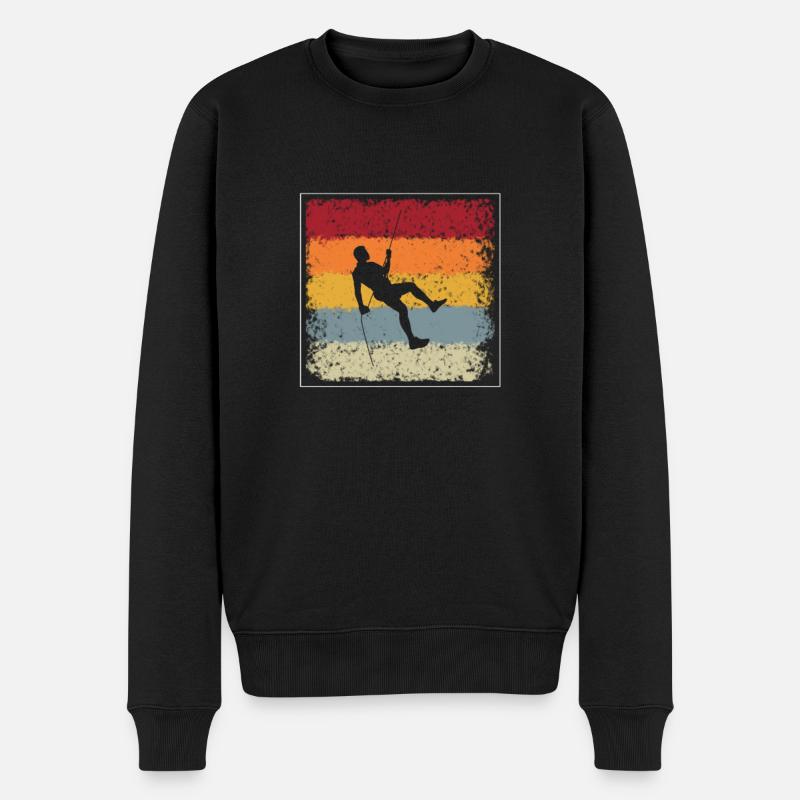 Escalade Rétro - Pull Premium bio Homme - noir