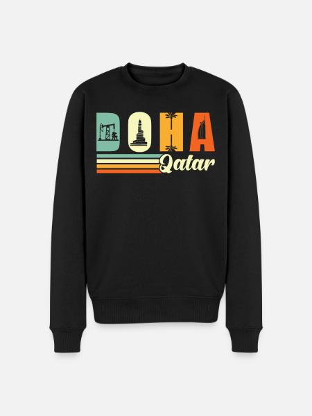 Doha-qatar souvenir - Men's Premium Organic Jumper - black