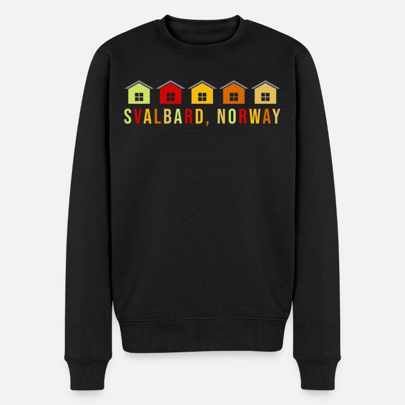 Spitzberg Norvège Souvenir - Pull Premium bio Homme - noir