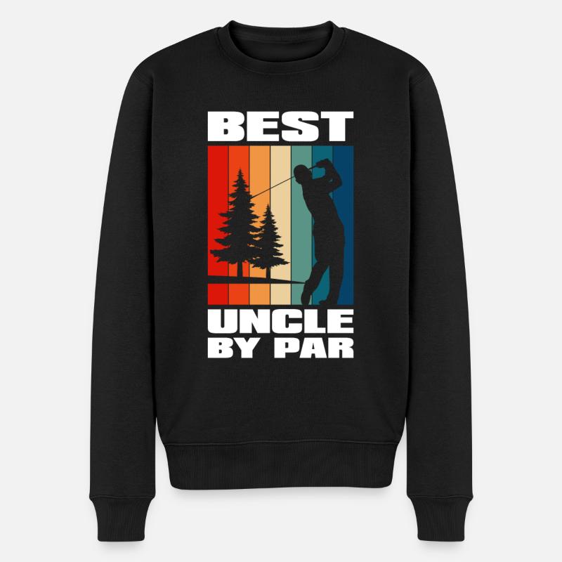 Uncle By Par - Männer Premium Bio Pullover - Schwarz