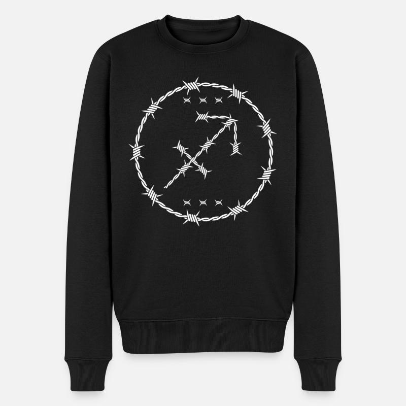 Signe du zodiaque du Sagittaire - Pull Premium bio Homme - noir