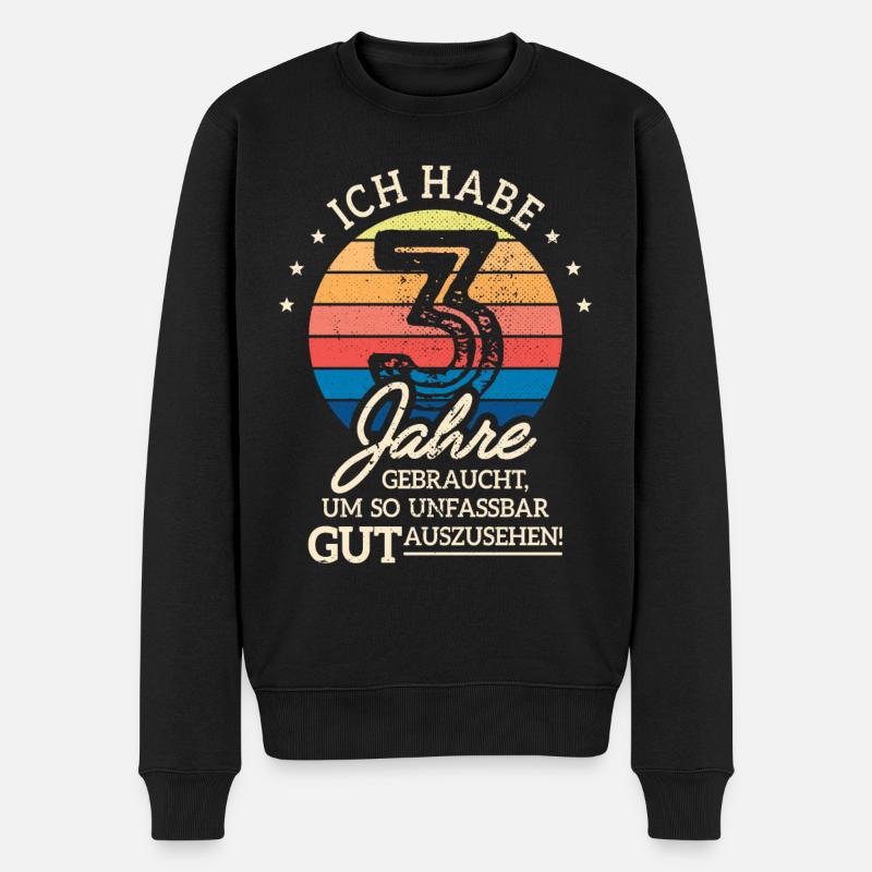 3. Geburtstag Geschenk Habe 3 Jahre Gebraucht - Männer Premium Bio Pullover - Schwarz