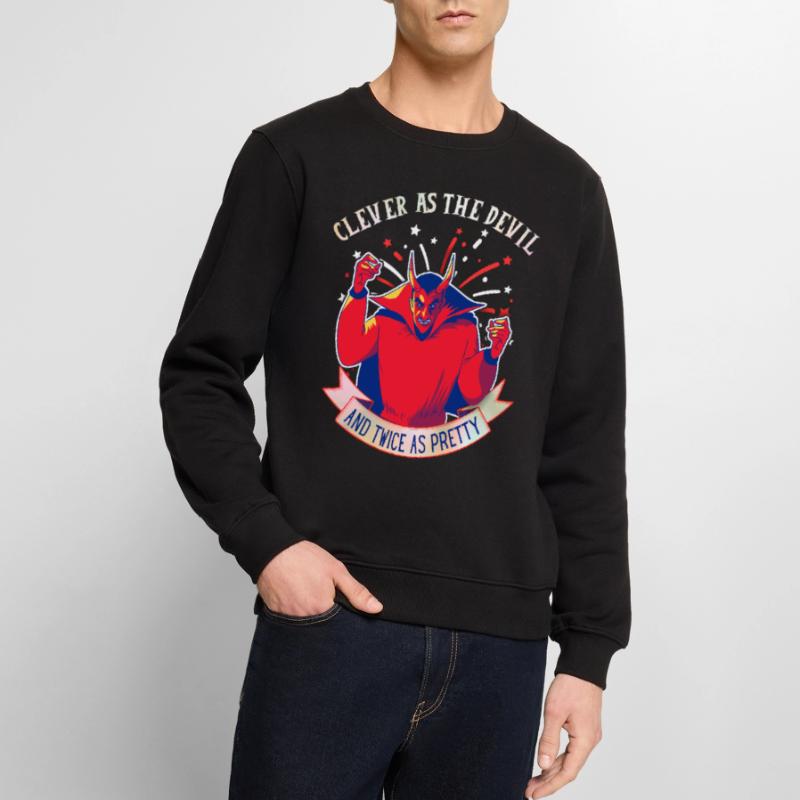 Devil-Devil funny saying, comic style Men's Premium Organic Jumper