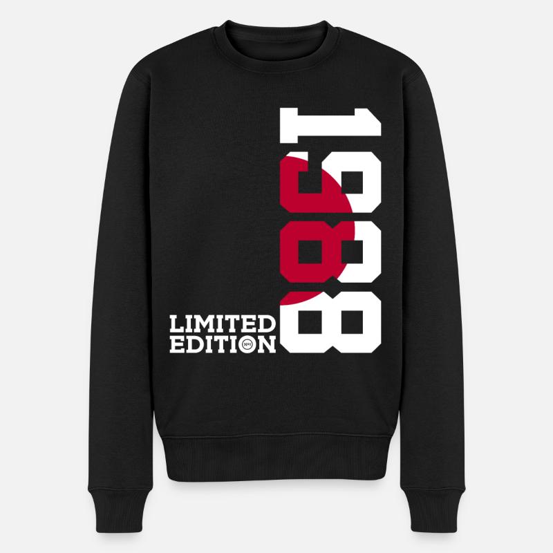 ÉDITION LIMITÉE 1988 JAPAN 38E ANNIVERSAIRE - Pull Premium bio Homme - noir
