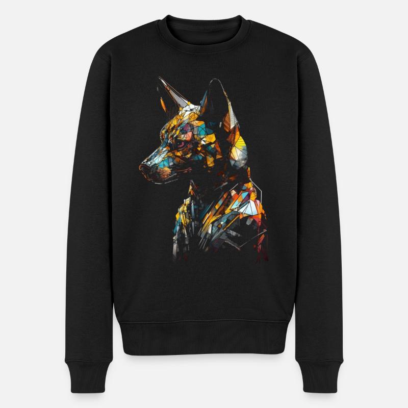 Fox Animal Lover Gift Motif animal sauvage - Pull Premium bio Homme - noir