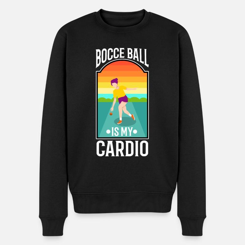 La pétanque est mon cardio - Pull Premium bio Homme - noir
