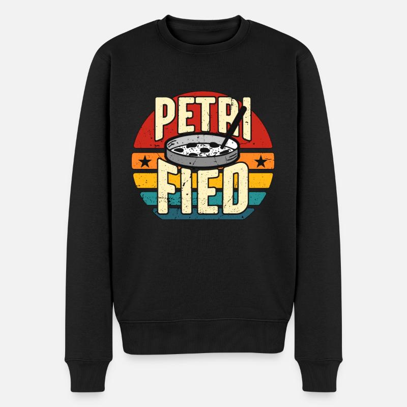 Microbiologiste Petri-fied Retro Biologist Science - Pull Premium bio Homme - noir