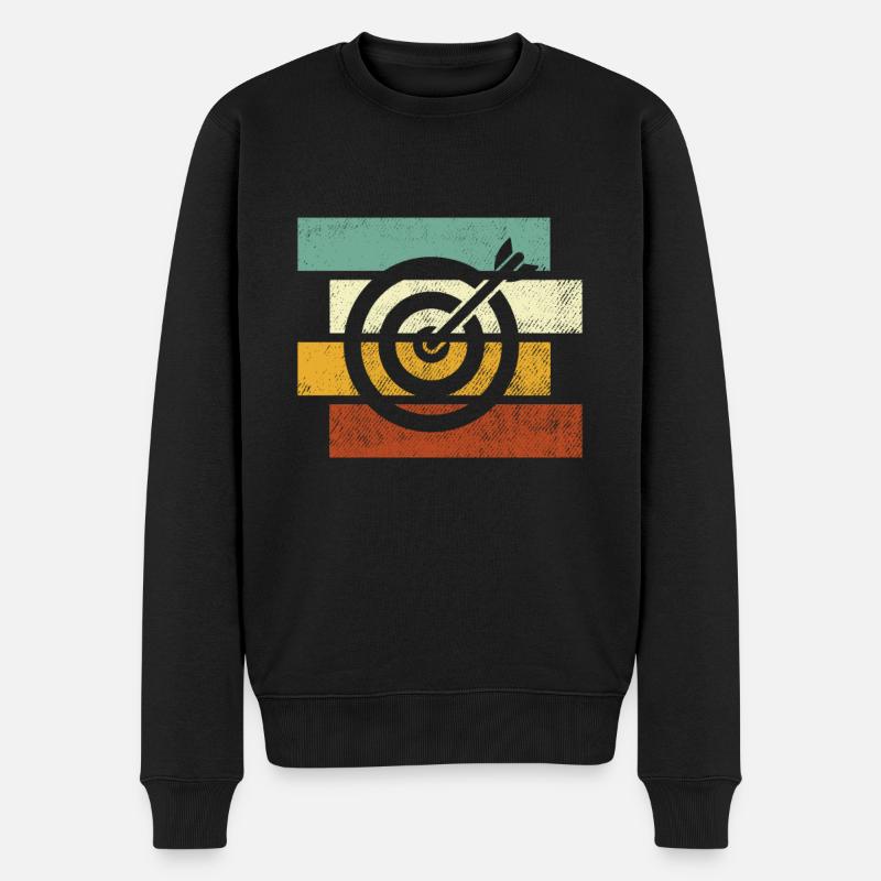 Fléchettes Rétro - Pull Premium bio Homme - noir