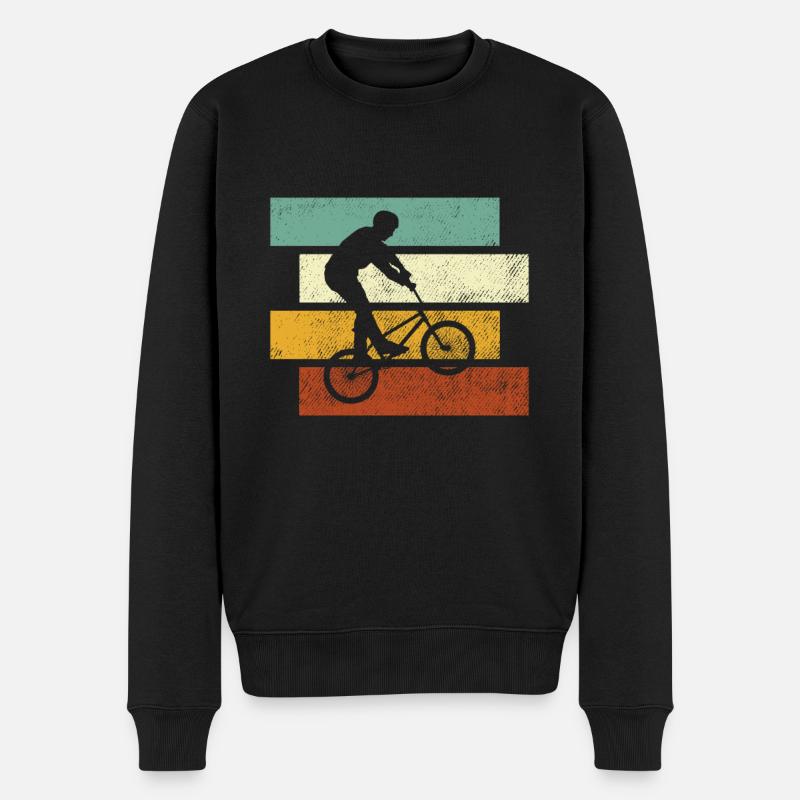 BMX rétro - Pull Premium bio Homme - noir