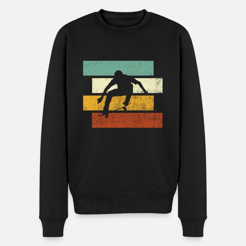 Patinage Rétro - Pull Premium bio Homme - noir