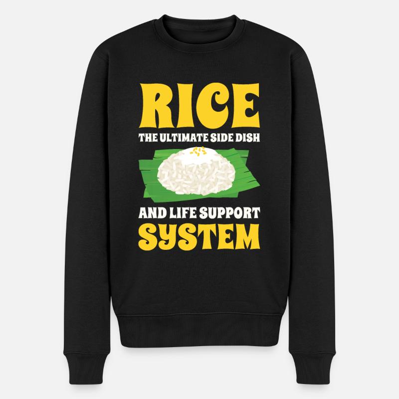 Cuisine asiatique Riz Philippines philippin - Pull Premium bio Homme - noir