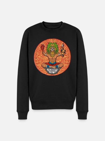 Mexican Aztec warrior Aztecs - Men's Premium Organic Jumper - black