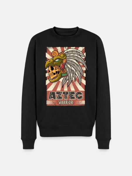 Mexican Aztec warrior Aztecs - Men's Premium Organic Jumper - black