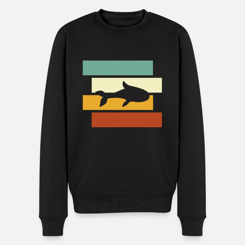 Poisson Rétro - Pull Premium bio Homme - noir