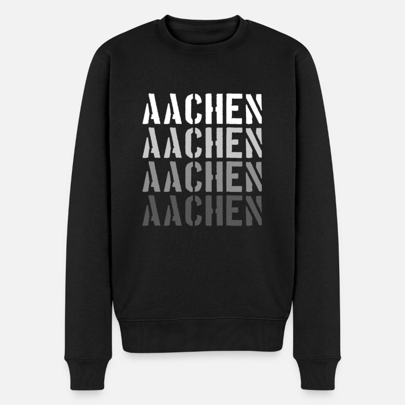 Aix-la-Chapelle - Pull Premium bio Homme - noir