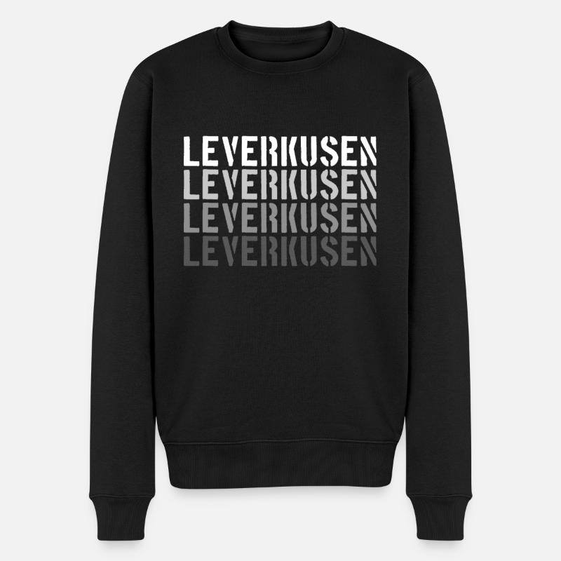 Leverkusen - Männer Premium Bio Pullover - Schwarz