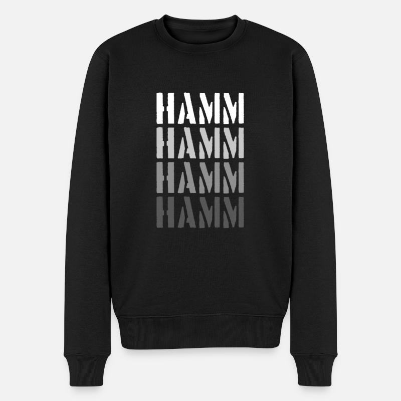 Hamm - Männer Premium Bio Pullover - Schwarz