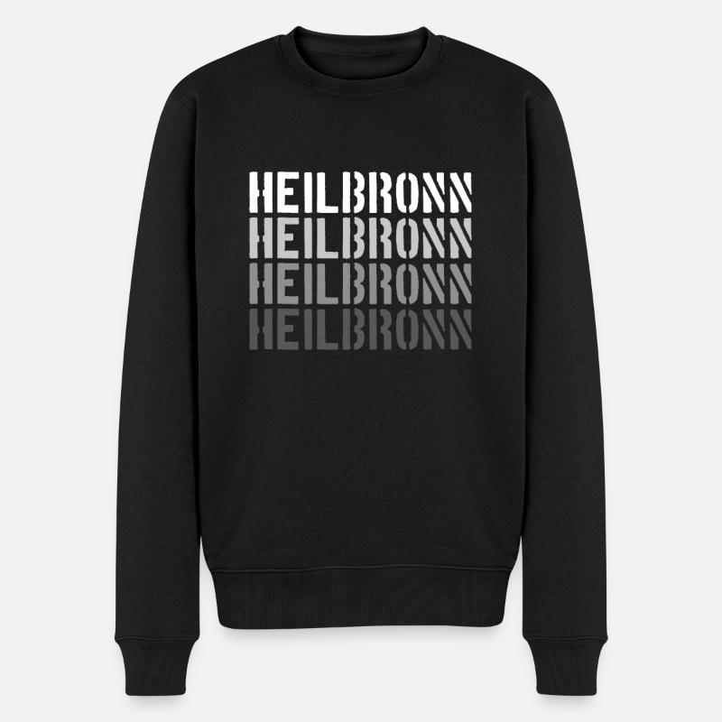 Heilbronn - Männer Premium Bio Pullover - Schwarz