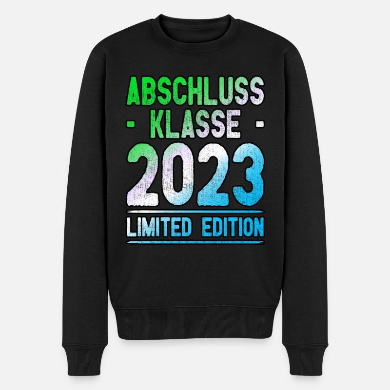 Abschlussklasse 2023 - Abi / Abitur 2023 - Männer Premium Bio Pullover - Schwarz