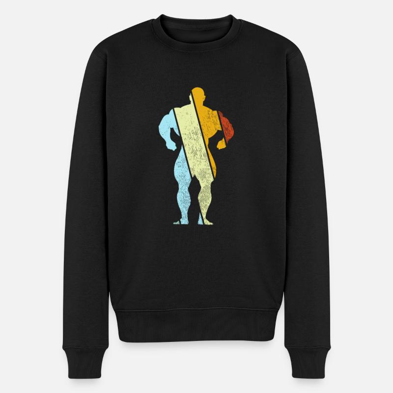 Musculation Rétro - Pull Premium bio Homme - noir