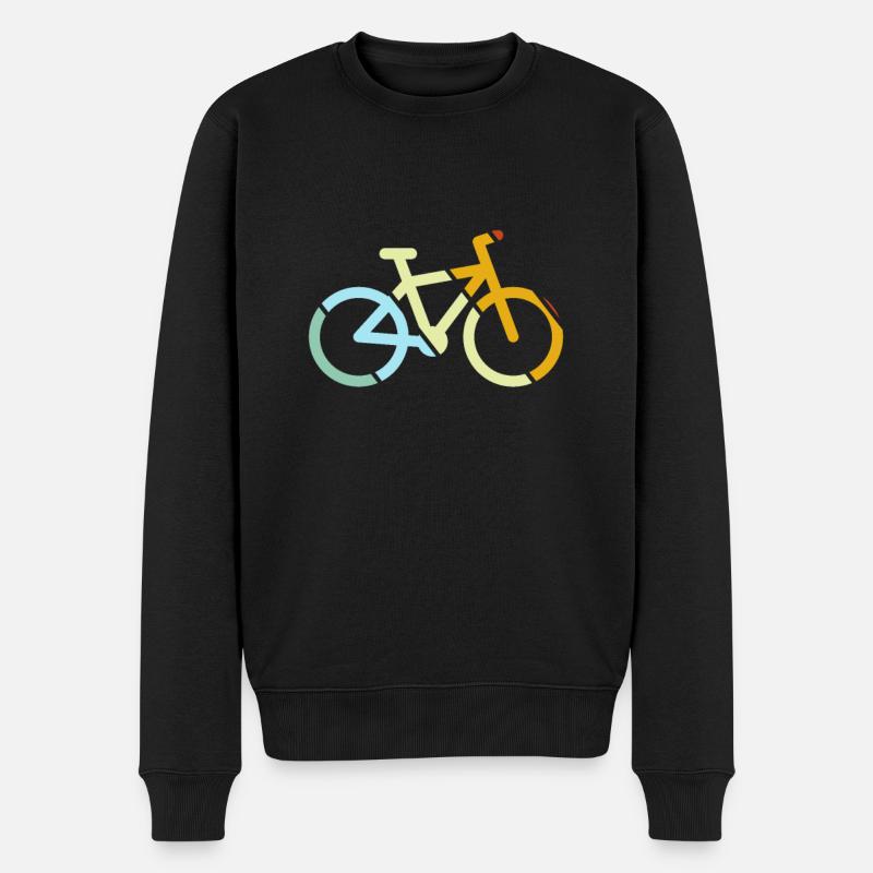 Bicycle Retro - Men's Premium Organic Jumper - black