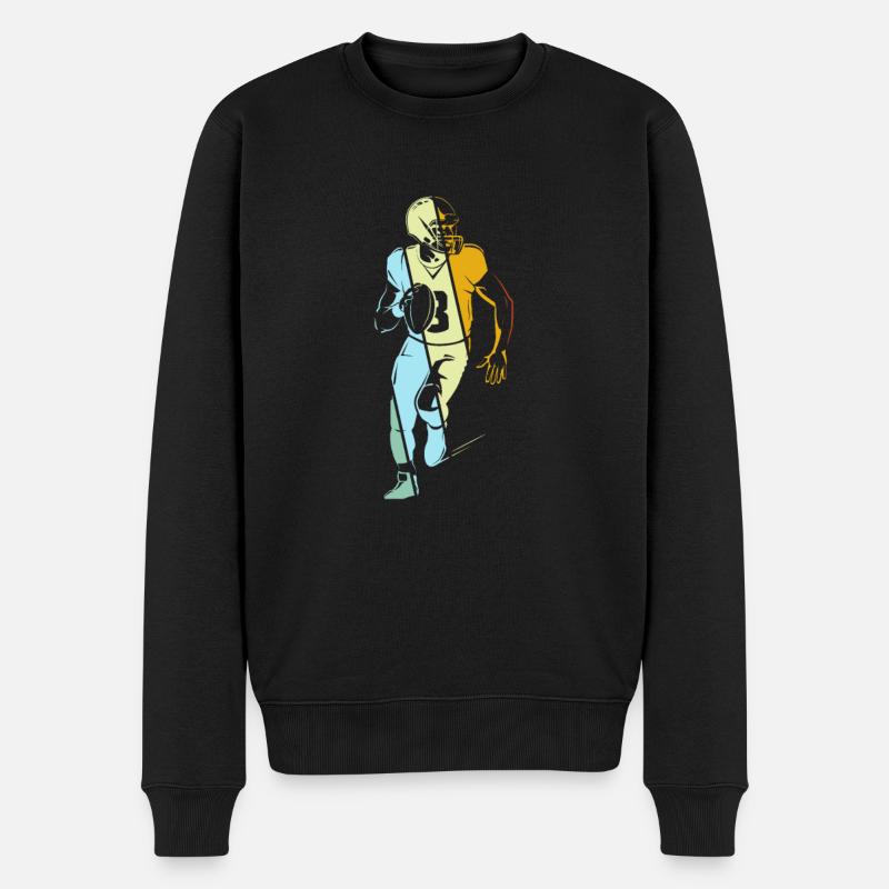 Football Rétro - Pull Premium bio Homme - noir