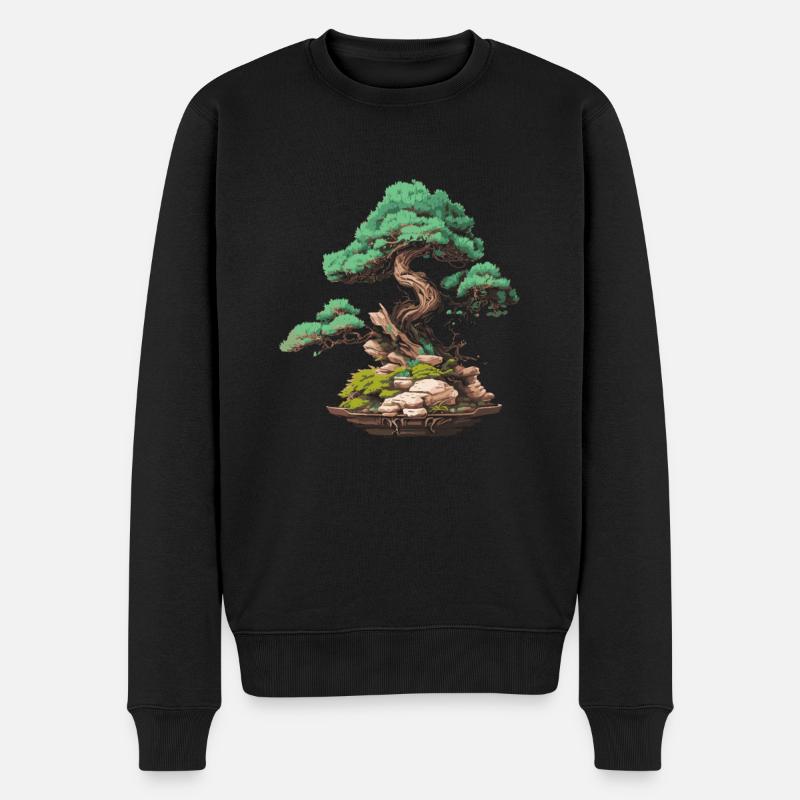 bonsai Japanese Art - Männer Premium Bio Pullover - Schwarz