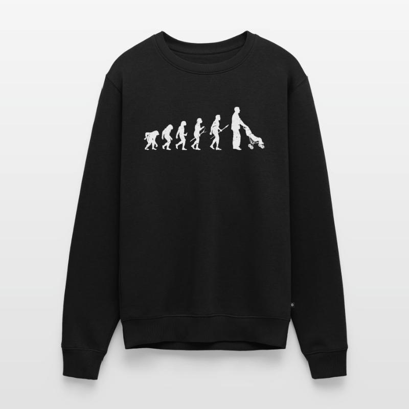 Daddy Evolution - Father's Day Ideas Daddy Männer Premium Bio Pullover